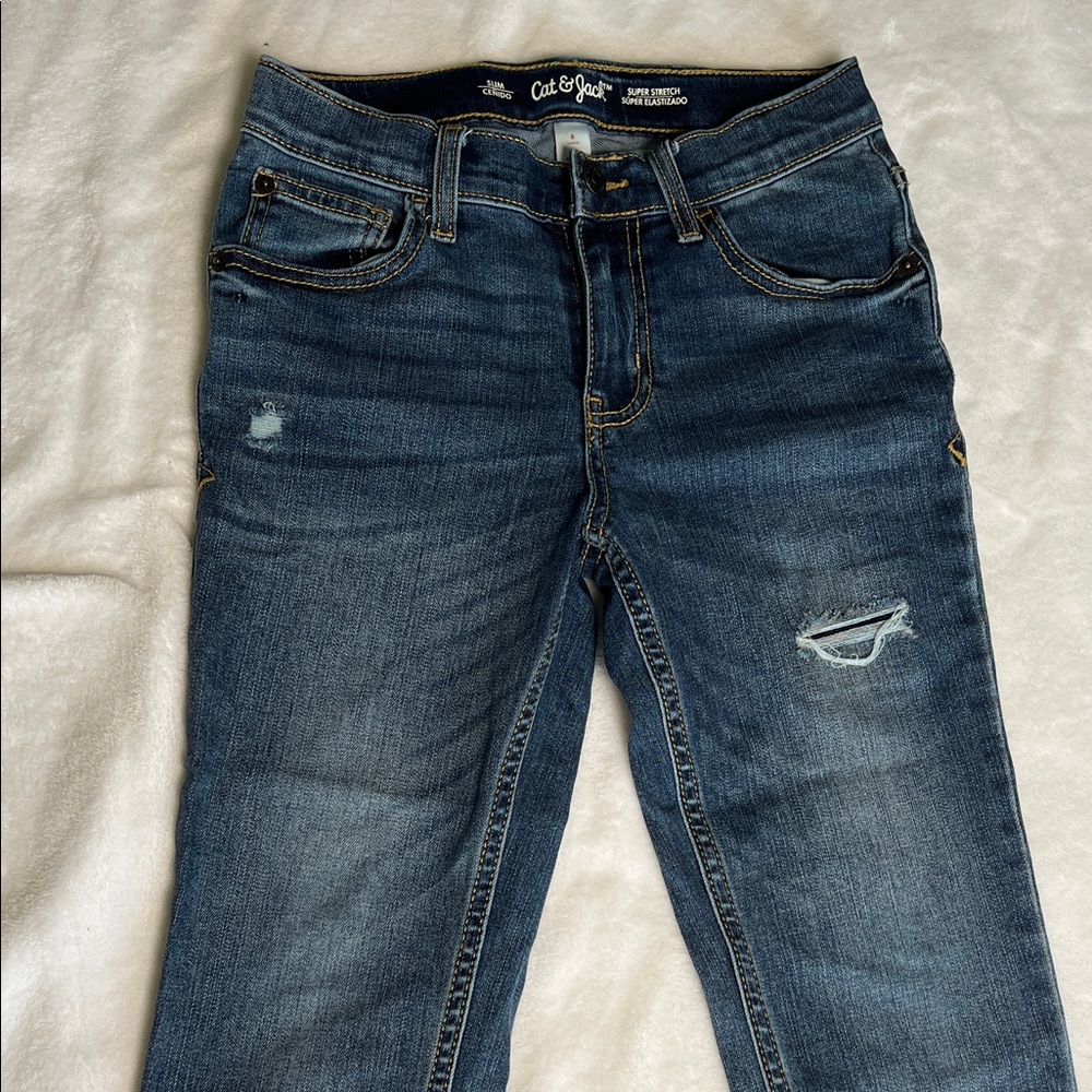 Cat & Jack kids Distressed Denim Jeans